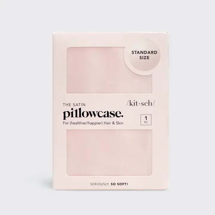 Kitsch Satin Pillowcase in Blush