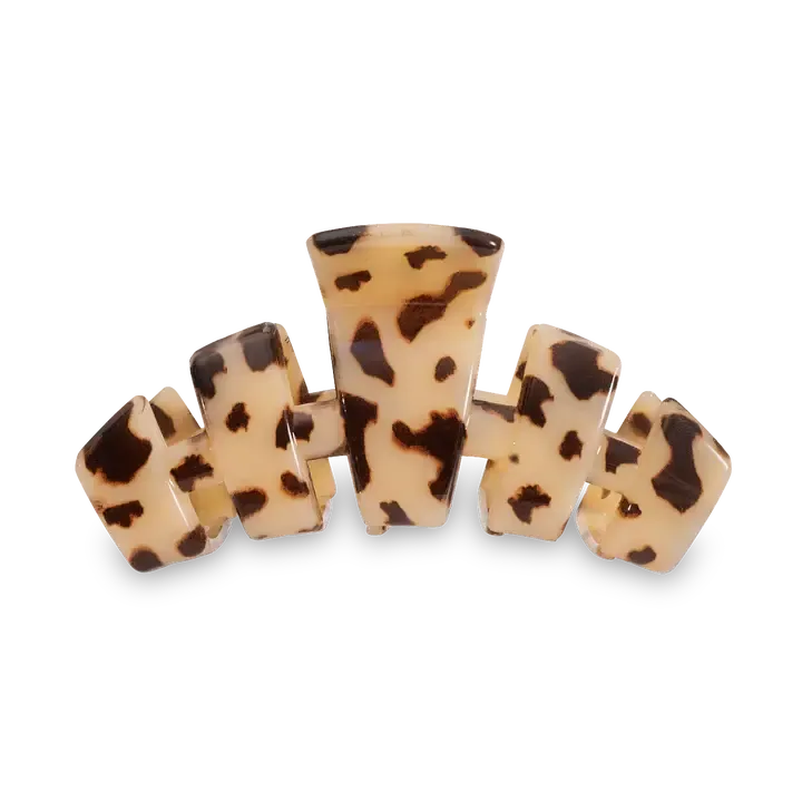 Teleties Small Classic Hair Clip in Blonde Tortoise