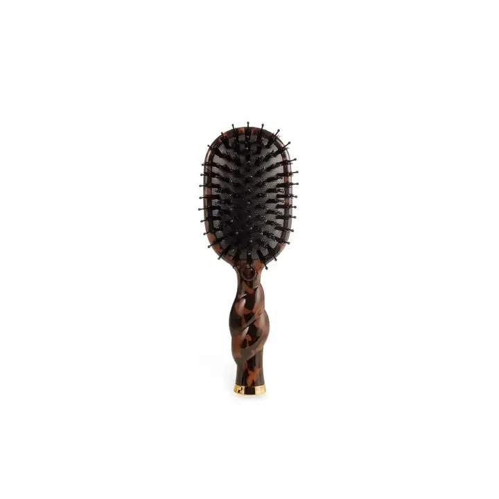 Teleties Mini Boar Bristle Hair Brush in Tortoise Teleties Mini Boar Bristle Hair Brush in Tortoise