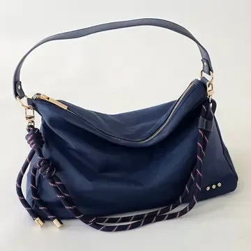 Pretty Simple Nikki Nylon Slouchy Shoulder Bag in Navy Pretty Simple Nikki Nylon Slouchy Shoulder Bag in Navy