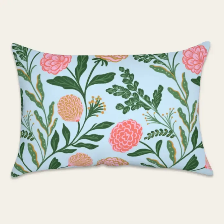 Hang Accessories Satin Pillowcase in Blue Floral Hang Accessories Satin Pillowcase in Blue Floral