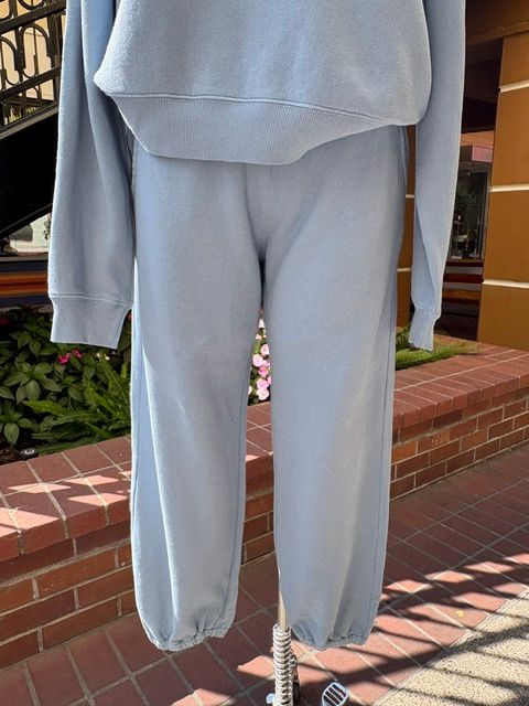 Velvet Zara Fleece Sweatpant in Sail
