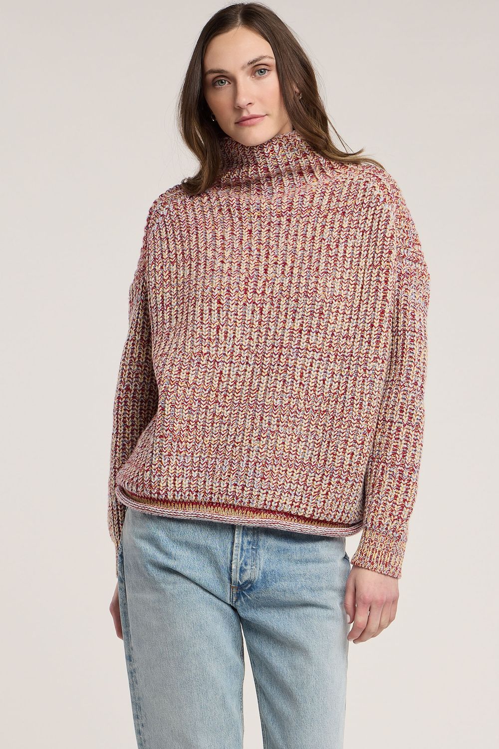 Velvet Dennie Chunky Marl Knit Sweater in Multi