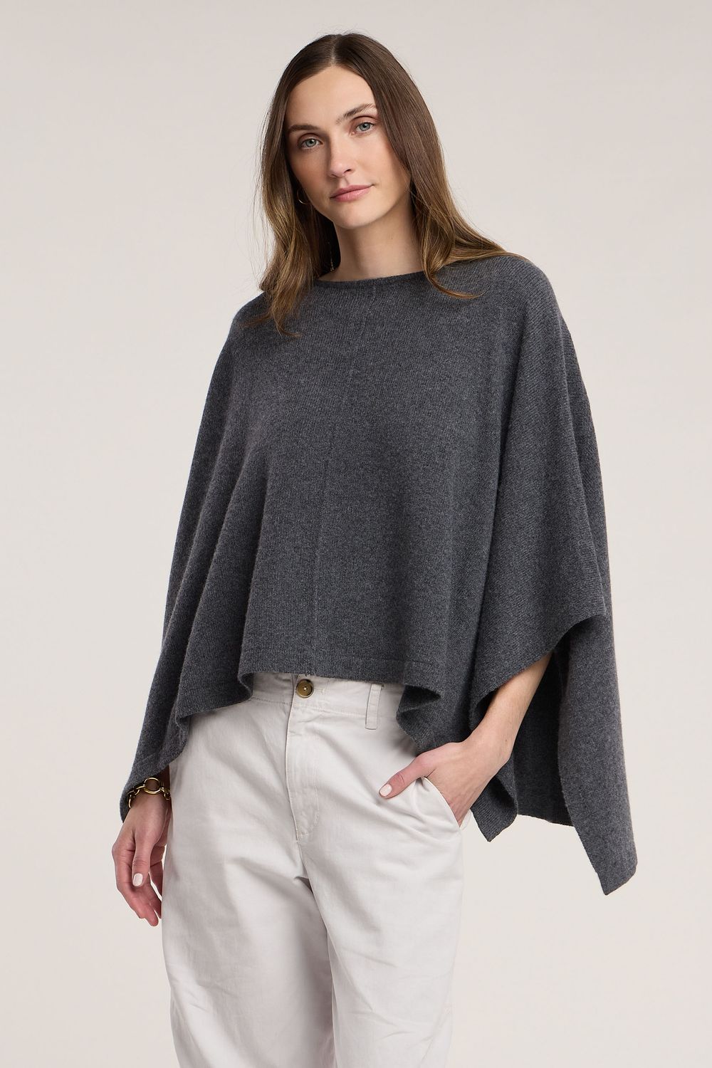 Velvet Gia Cozy Kashmir Top in Charcoal Velvet Gia Cozy Kashmir Top in Charcoal