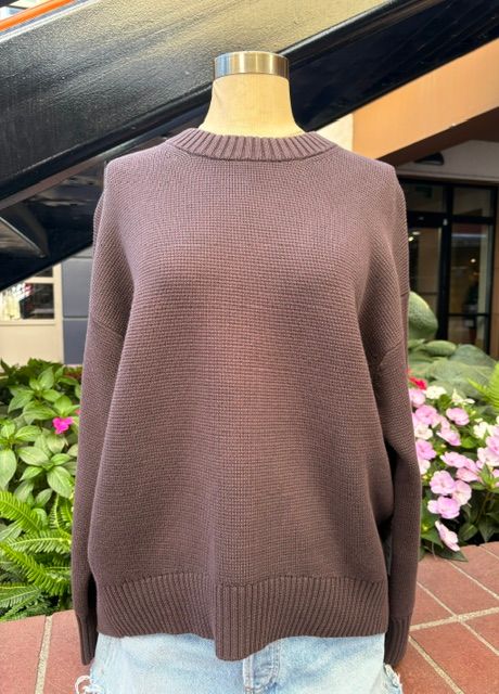 Margaret O'Leary Slouch Pullover in Chocolate