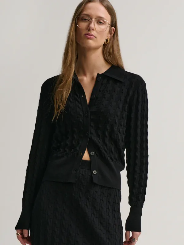 Margaret O'Leary Marley Cardigan in Black
