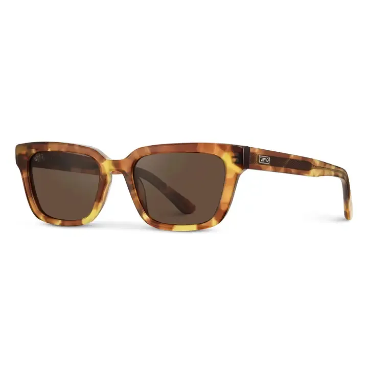 WMP Vivian Rectangular Sunglasses in Honeycomb Tortoise/Brown Lens WMP Vivian Rectangular Sunglasses in Honeycomb Tortoise/Brown Lens