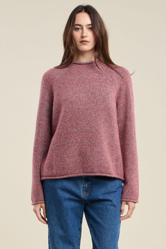 Velvet Joelle Tweed Knit Sweater in Confetti