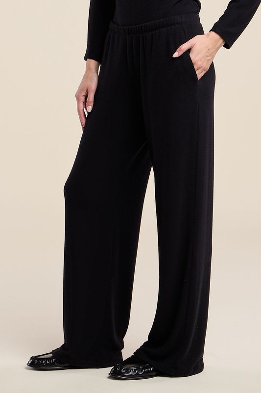 Velvet Mackenzie Kashmir Knit Pant in Black Velvet Mackenzie Kashmir Knit Pant in Black