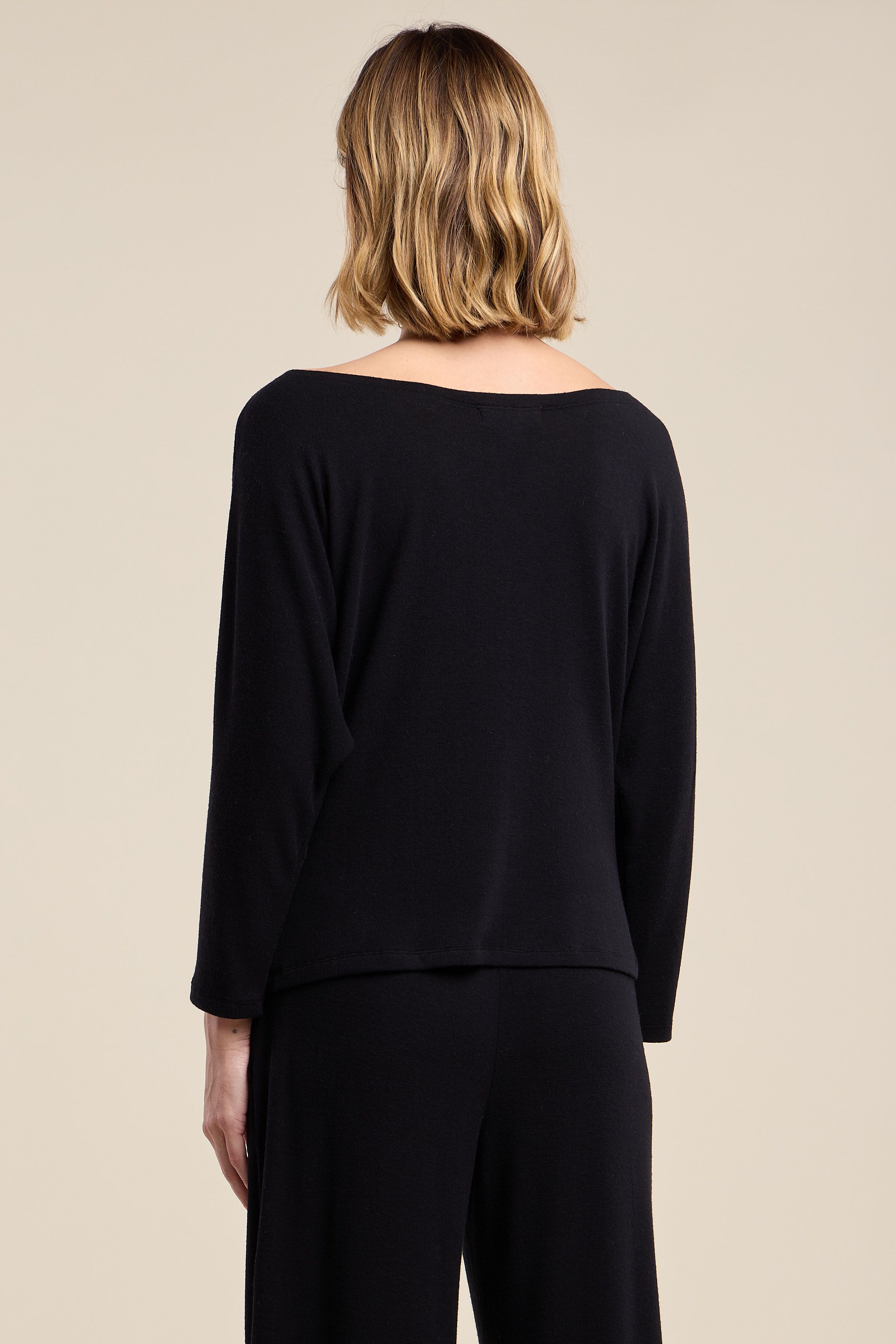 Velvet Cecilia Kashmir Knit Top in Black