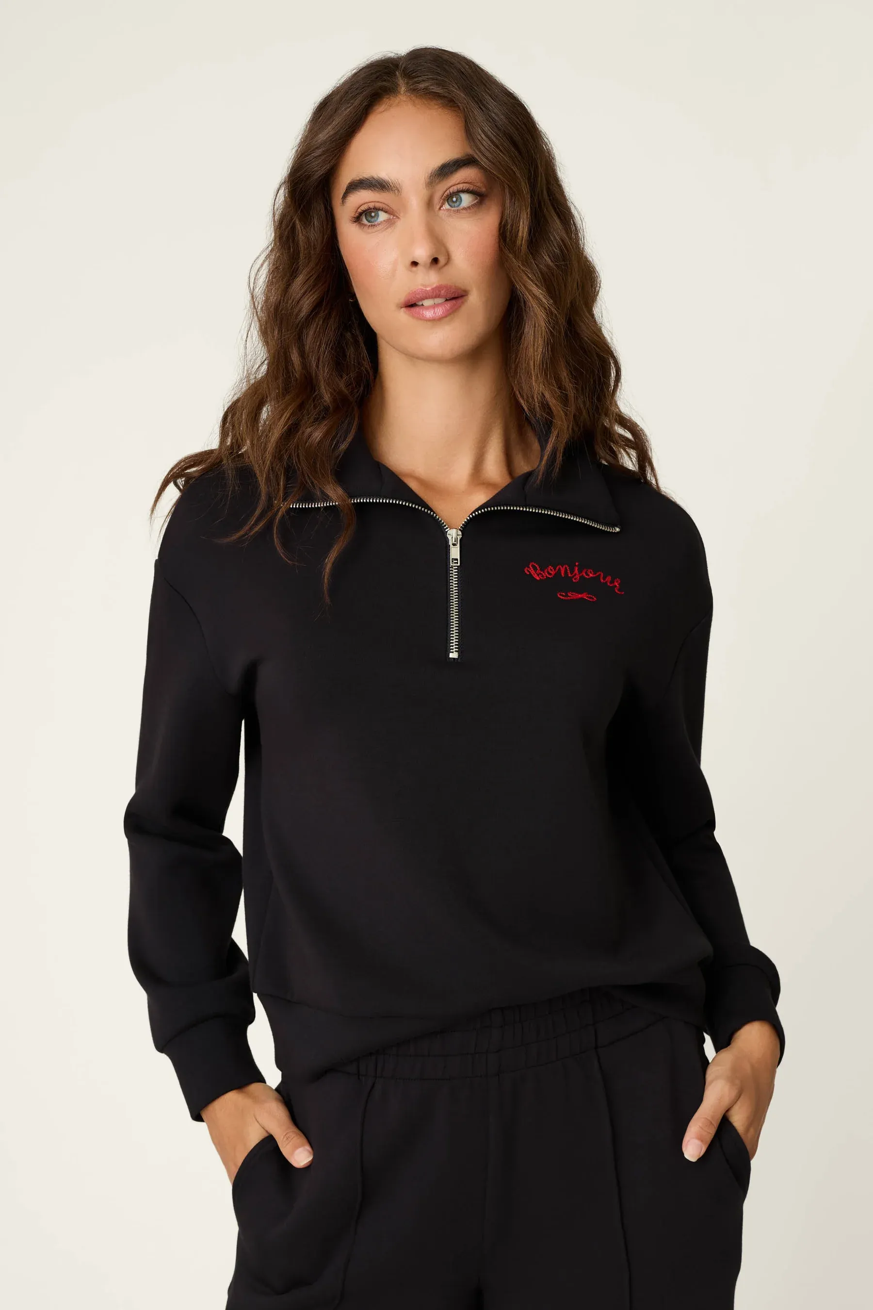 PJ Salvage C'est La Vie Overnight Pullover in Onyx