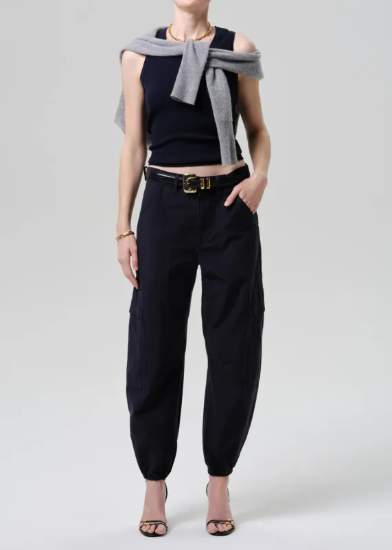 Citizens of Humanity Ciela Bubble Hem Utility Pant in Navy Citizens of Humanity Ciela Bubble Hem Utility Pant in Navy