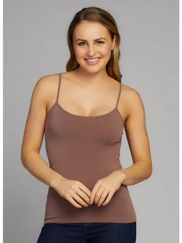 C'est Moi Bamboo Cami in Mocha C'est Moi Bamboo Cami in Mocha