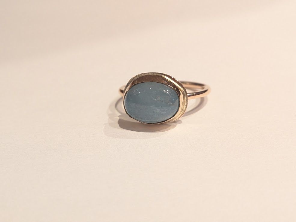 Savage Roots Amari Ring in Aquamarine & 14KGF Savage Roots Amari Ring in Aquamarine & 14KGF