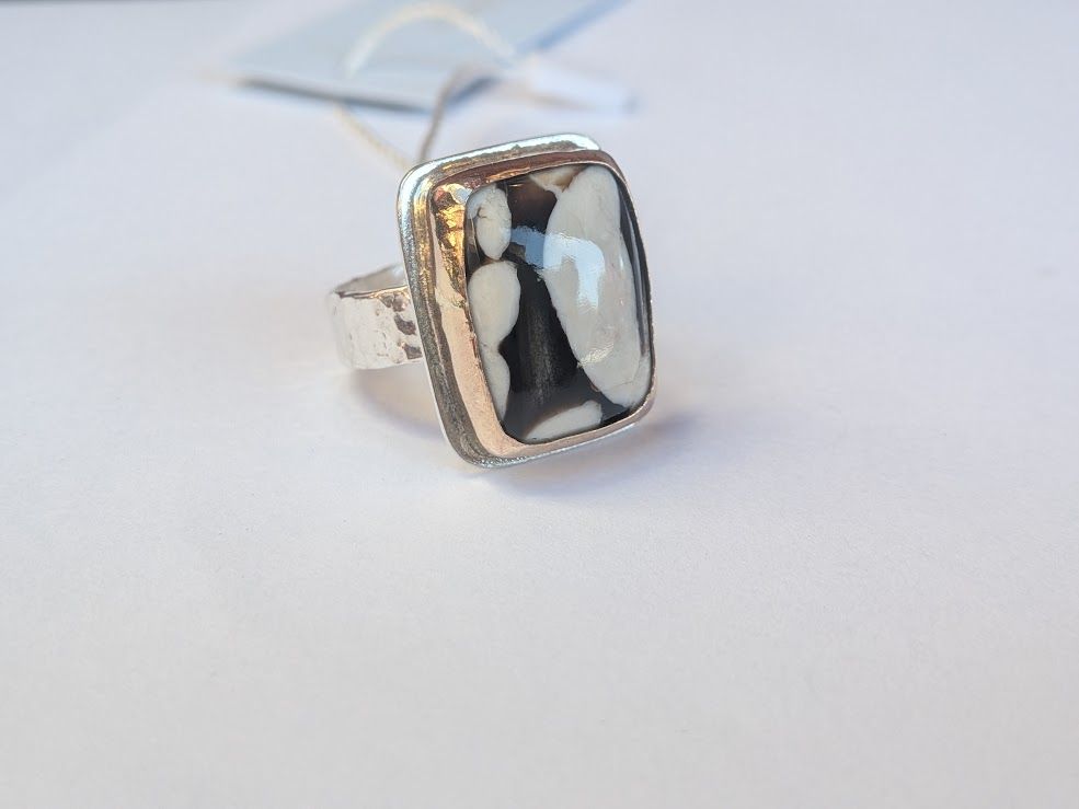 Savage Roots Sarasota Ring in Peanut Jasper, Sterling Silver & 14KGF Savage Roots Sarasota Ring in Peanut Jasper, Sterling Silver & 14KGF