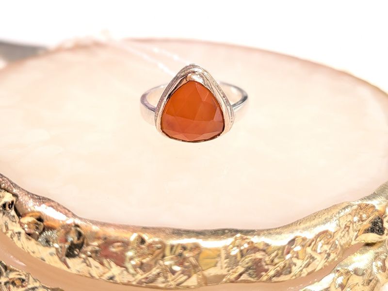 Savage Roots Jones Ring in Carnelian, Sterling Silver & 14KGF Savage Roots Jones Ring in Carnelian, Sterling Silver & 14KGF