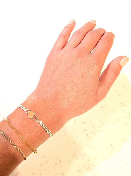 Savage Roots Heart Bracelet in Sterling Silver