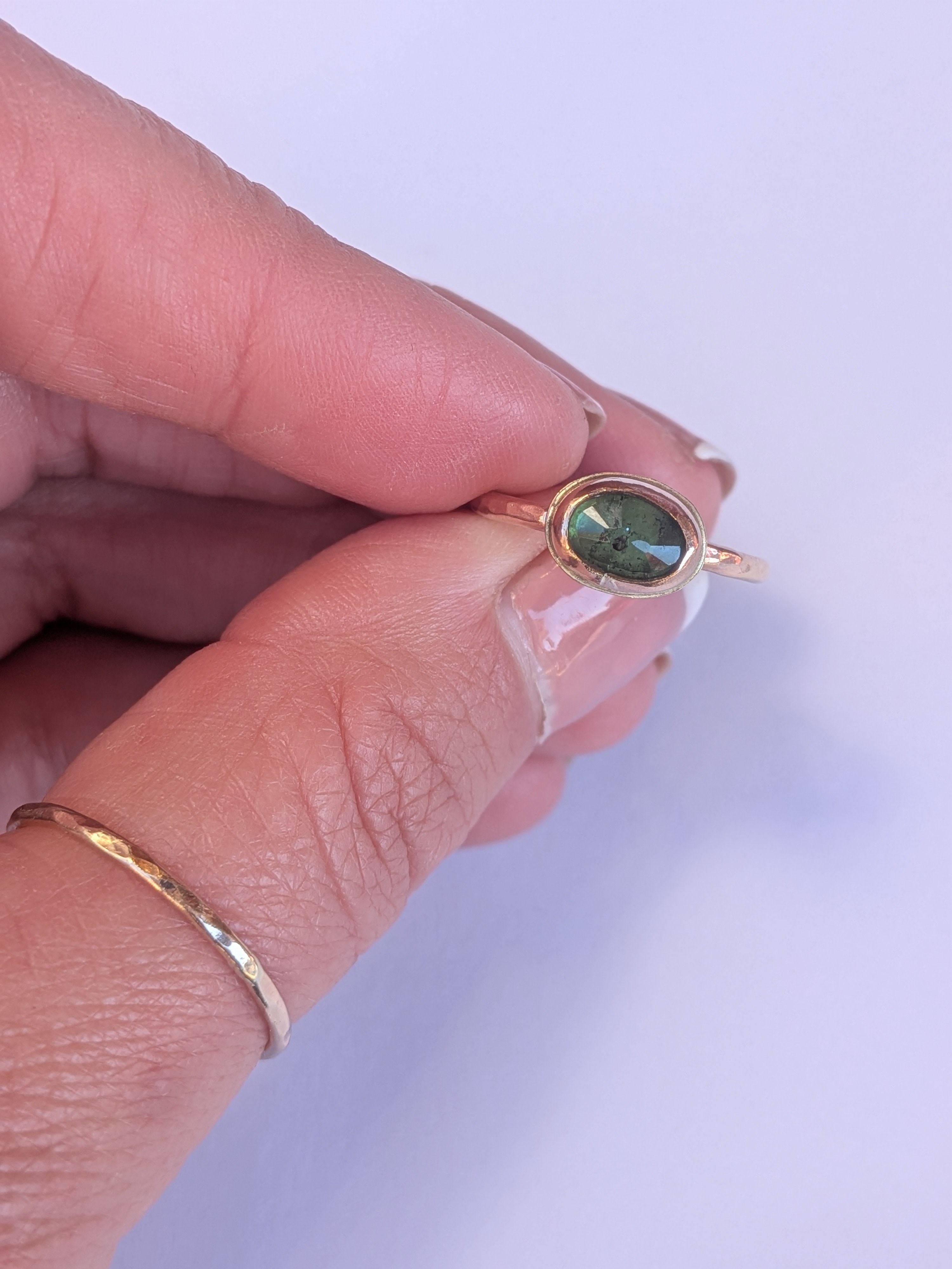 Savage Roots Dede Ring in Emerald & 14KGF