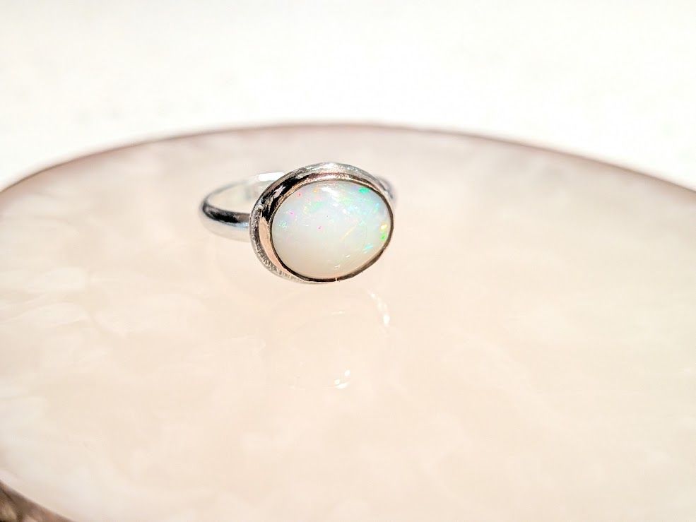 Savage Roots Greta Ring in Ethiopian Opal, Sterling Silver & 14KGF Savage Roots Greta Ring in Ethiopian Opal, Sterling Silver & 14KGF