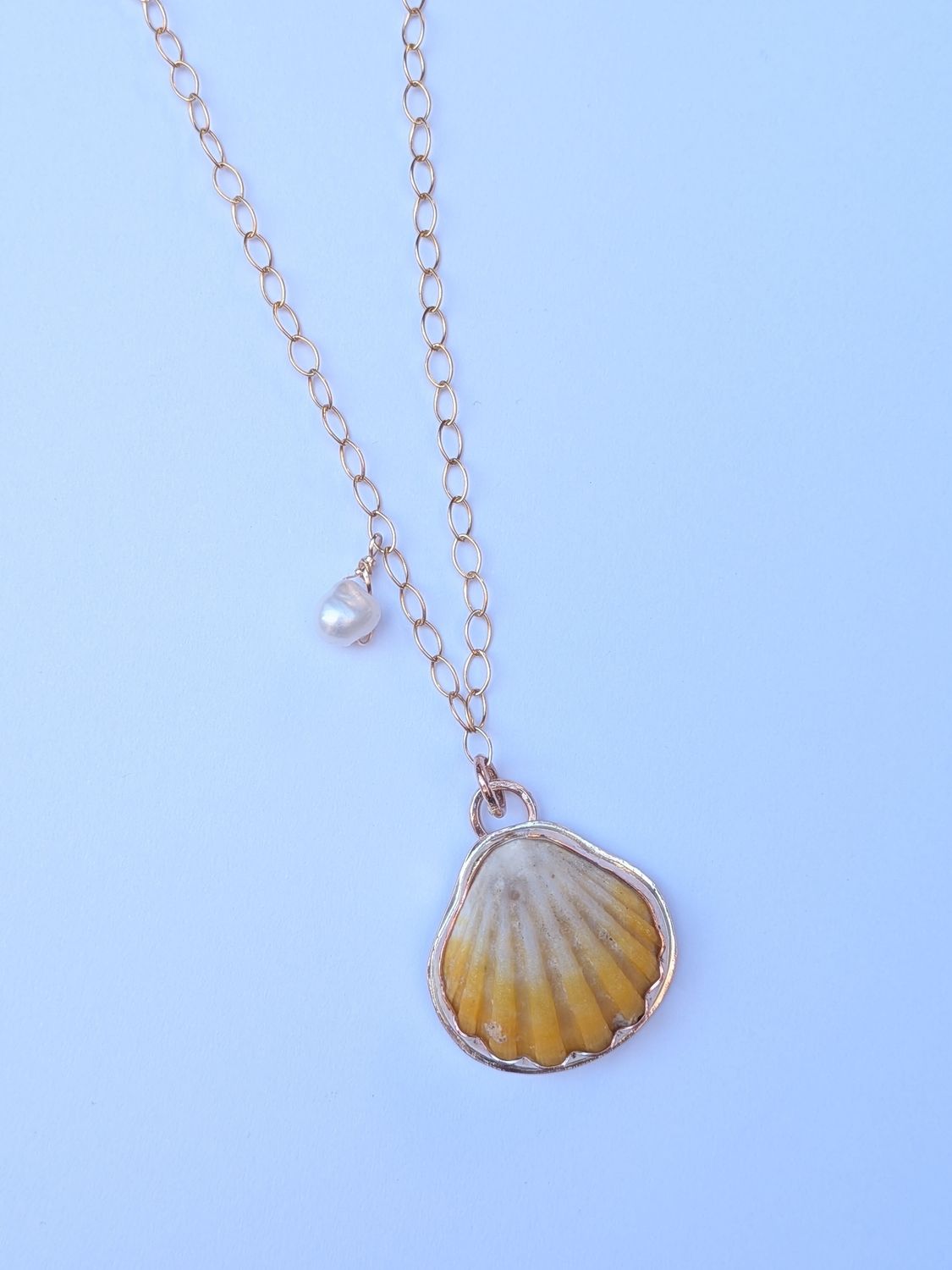Savage Roots Kihei Necklace in Hawaiian Sunrise Shell & 14KGF