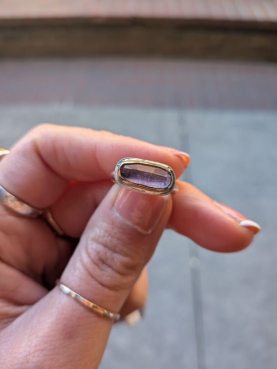 Savage Roots Kayne Ring in Pink Tourmaline, Sterling Silver & 14KGF