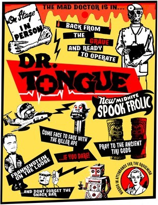 Dr. Tongue's I Had That Shoppe Spookerific Custom Poster