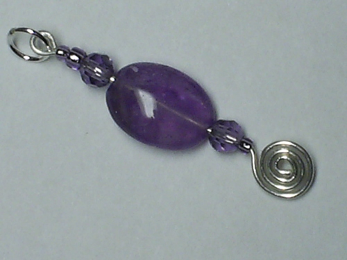 Amethyst Universal Love Pendant - Sterling Silver