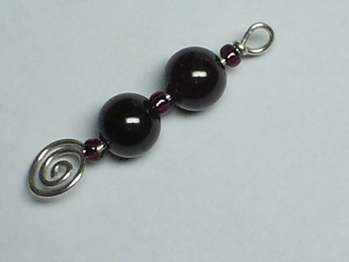 Garnet Grounding Force Pendant - Sterling Silver