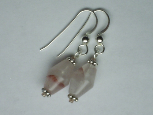 Lithium Quartz ~ Sterling Silver Earrings