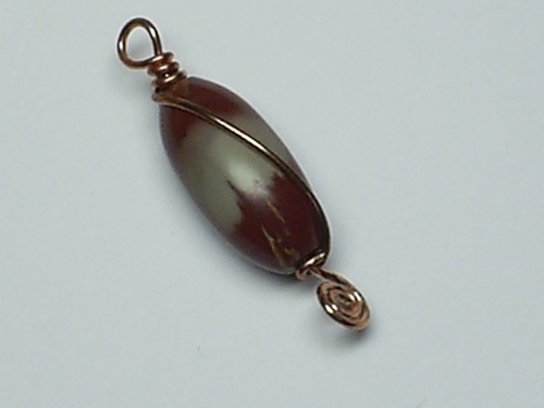 Mookaite Pendant - Copper