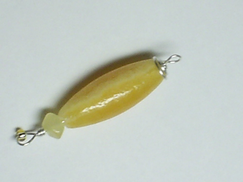 Orange Calcite Pendant ~ Sterling Silver