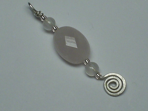 Rose Quartz Faceted Self Love Pendant - Sterling Silver