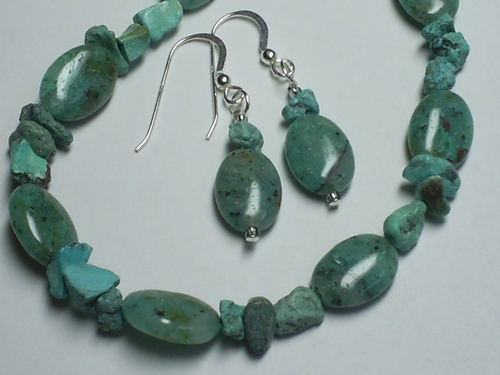 Turquoise Aventurine Set ~ Sterling Silver