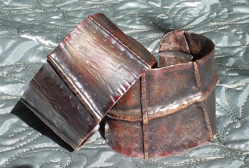 Large Hand Formed 1.5&quot; Copper Cuff