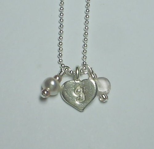 Tiny Initials Necklace with Crystals