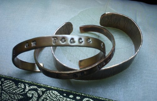 I am Peace I am Copper Bracelet