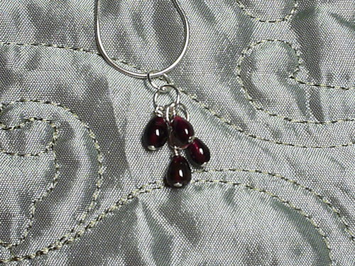 Fairy Lights - An Homage to all the Sparkly beings! Garnet on Sterling Chain
