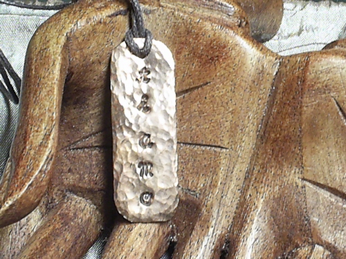 Custom Hand Hammered &quot;ti amo&quot; Tag Necklace ~ Copper