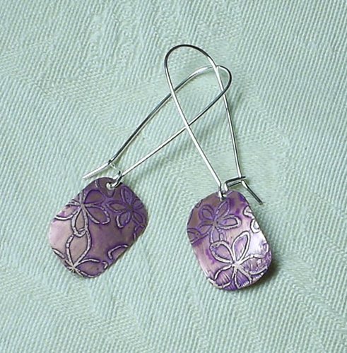 Plum Flowers on Sterling Wires