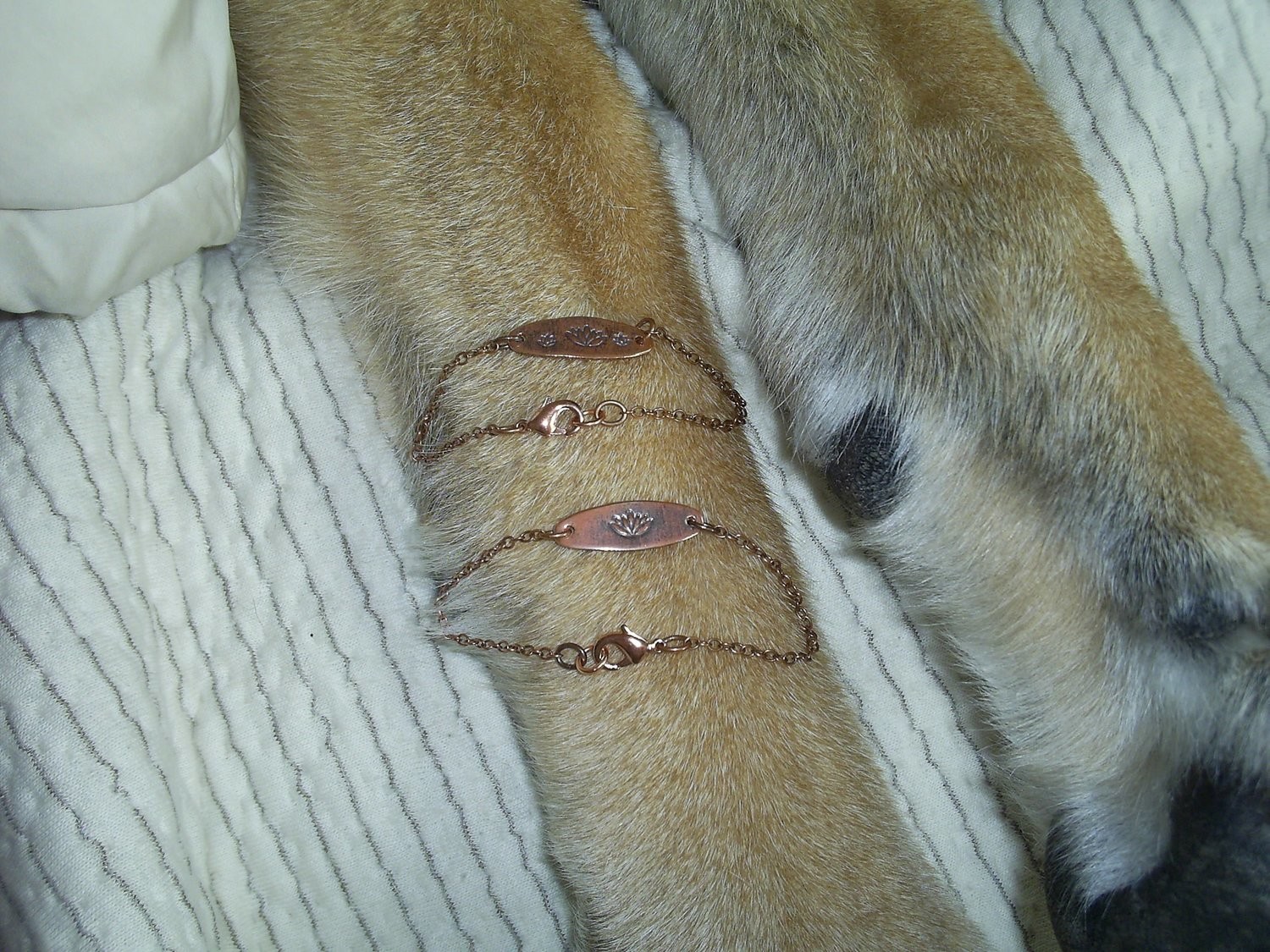 Lotus Copper Bracelet