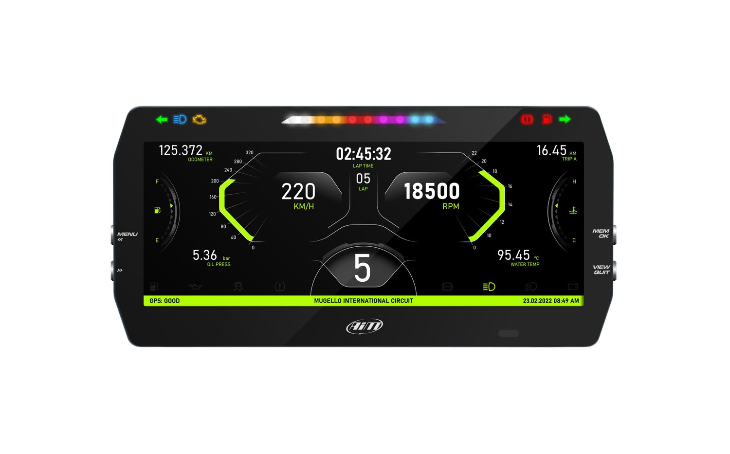 NEW - AiM MXT 1.3 Strada 10&quot; TFT Digital Display