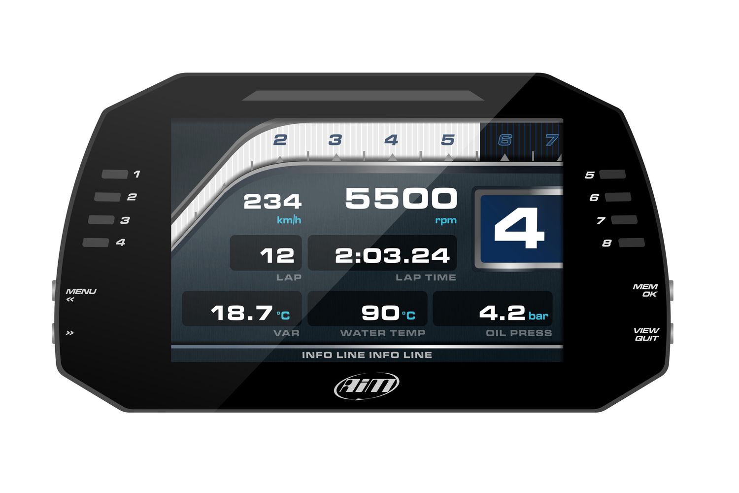 MXG 1.3 7&quot; Logging Dash