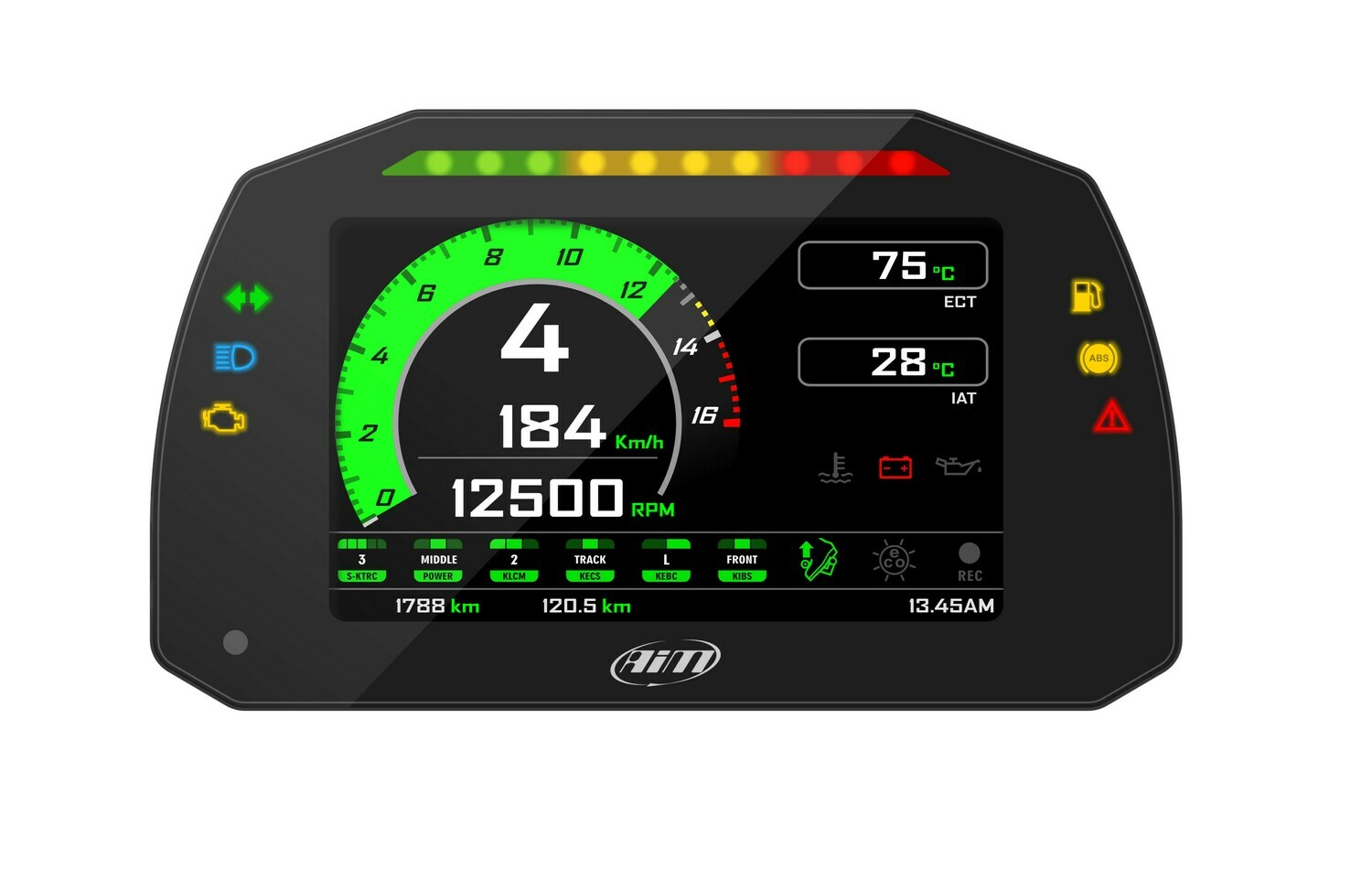 MXK10 for Kawasaki ZX-10 5" Plug &amp; Play Dash