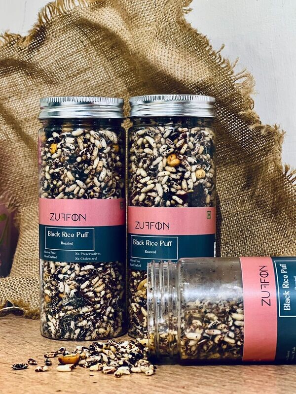 Black Rice Puffed Snack 100 gms