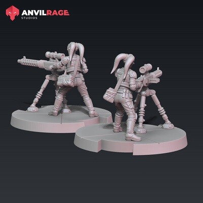 Female Freedom Fighter Medium Blaster