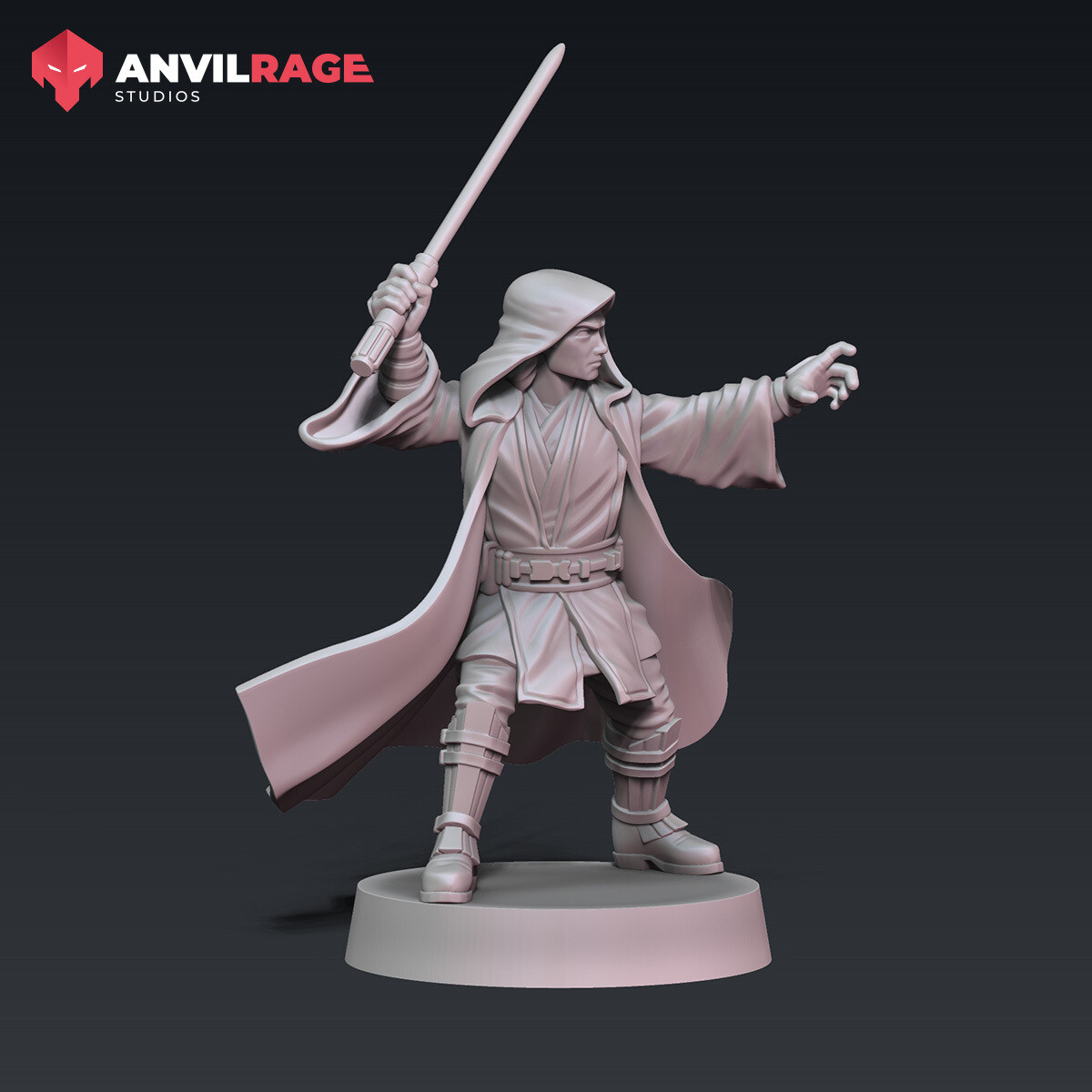 Hooded Chosen One - fighting pose