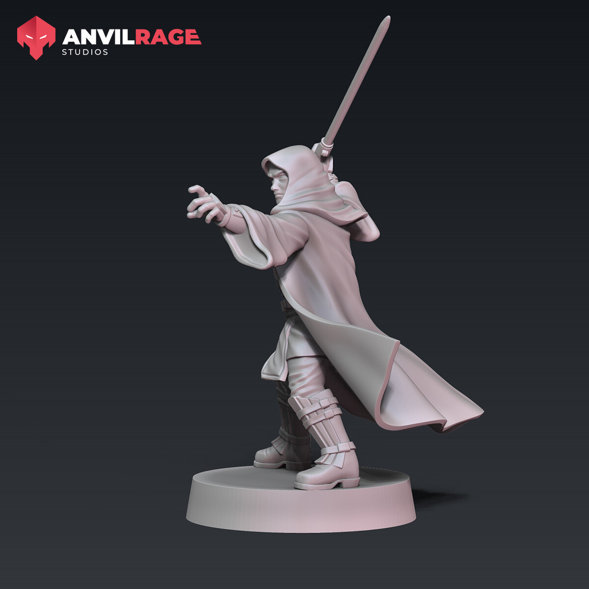 Hooded Chosen One - fighting pose