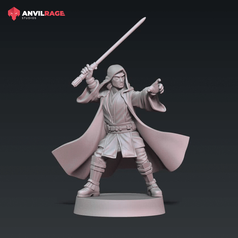 Hooded Chosen One - fighting pose