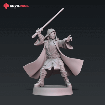 Hooded Chosen One - fighting pose