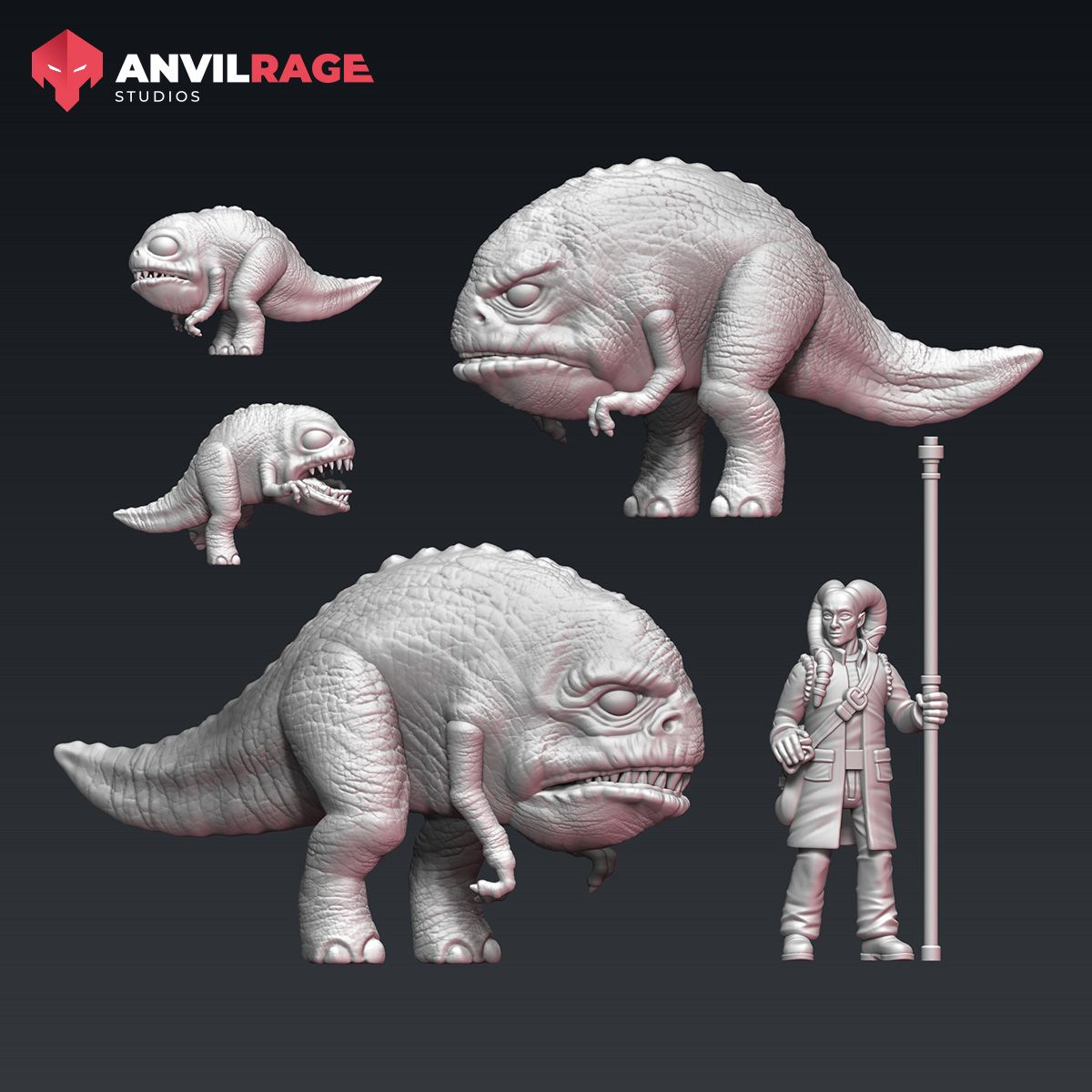 Blurrgs STL miniatures for 3D printing and Star Wars fans